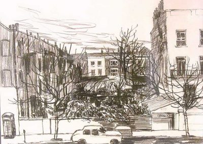 Bruno Bobak - "Square In South Kensington"