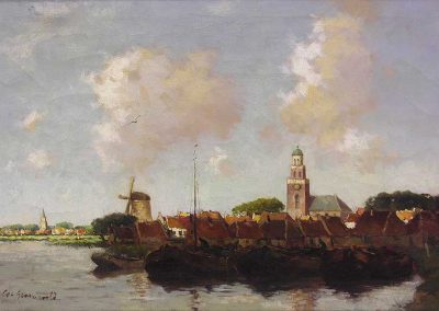 C. Groenwall - "Dutch Scene With Windmill"