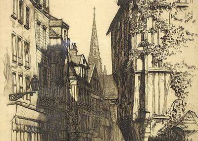 Caroline Armington - "La Rue St. Romain à Rouen"