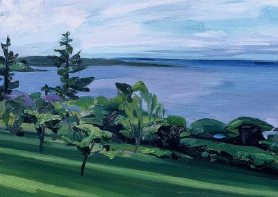 Cheryl Wilcox - "Trees, Lawn and Sea"