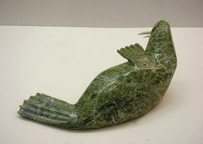 Davidee Atchealuk - "Green Stone Walrus"