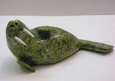 Davidee Atchealuk - "Green Stone Walrus"