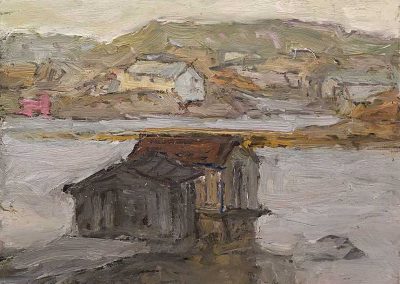 Don Besco - "Harbour, Fogo Island, NL - Originally Harbour Scene"