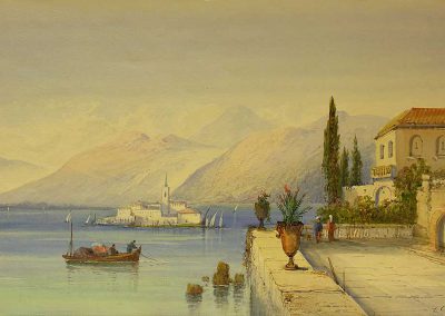 Frank Catano - "Scene On Lake Como, North Italy"