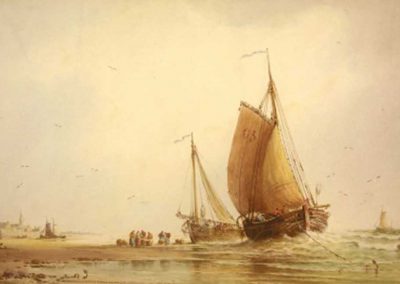 Charles A. Hannaford - "Landing the Catch, Schivengen, Holland"