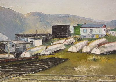 JC Roy - "Boats at Rest, Petty Harbour Newfoundland"