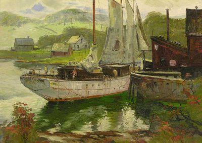 Joe Purcell - "Schooner at Back Harbour"