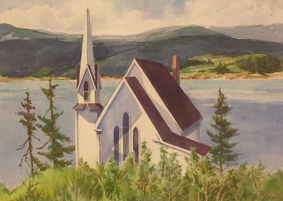 Marguerite Zwicker - "White Church at the Water"