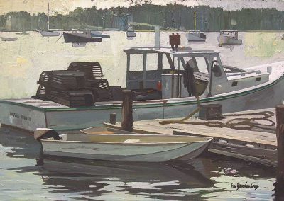 Stanley Zuckerberg - "Fishermens Boats in Silver Bay"