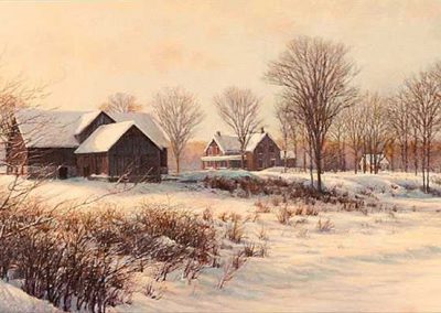 Willem Verhulst - "Late Snow near Pictou Winter s Still Here"